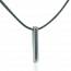 Collar hombre plata Epure  gris mini