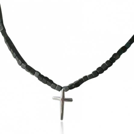 Collar hombre plata Gothique  gris