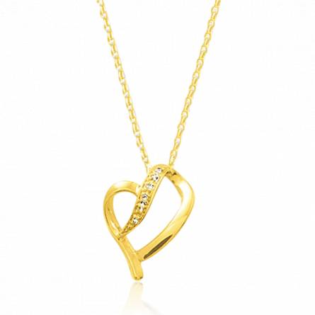 Collar mujer oro Adine corazón