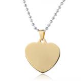 Collier acier coeur