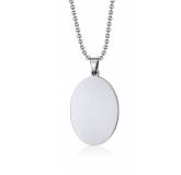 Collier acier Mirabelle boule gris
