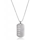 Collier acier plaque militaire Nassia