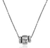 Collier acier strass Alessandra