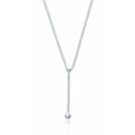 Collier argent pendant boule