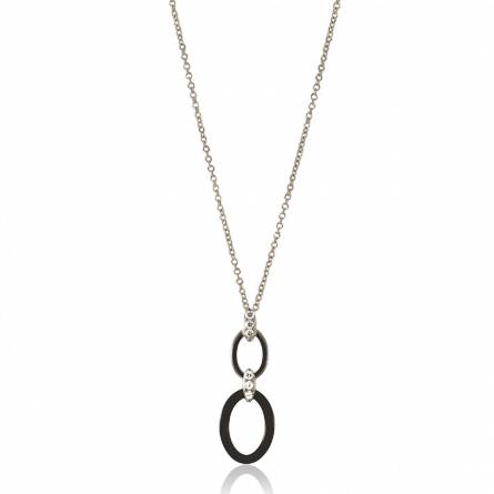 Collier Argent Pendentif Céramique Hemanti 