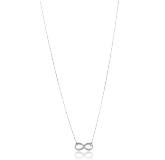 Collier argent rhodié Infini