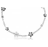 Collier black flower