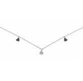 Collier coeurs sculptés