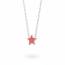 Collier enfant argent Stelly etoile rouge mini