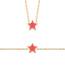Collier enfant plaqué or Stellary etoile rouge 2
