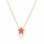 Collier enfant plaqué or Stellary etoile rouge mini