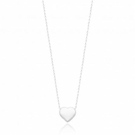 Collier femme argent Coeur chéri  coeur