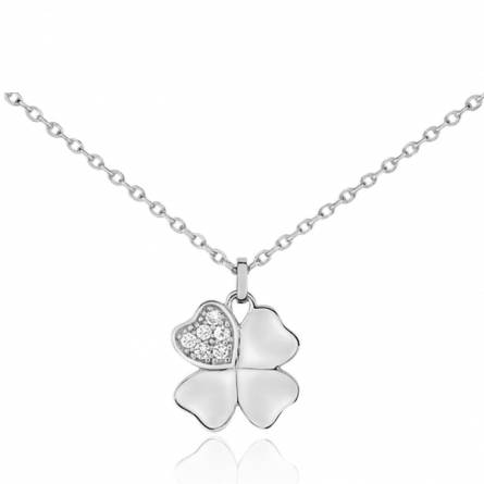 Collier femme argent Edyn trèfle