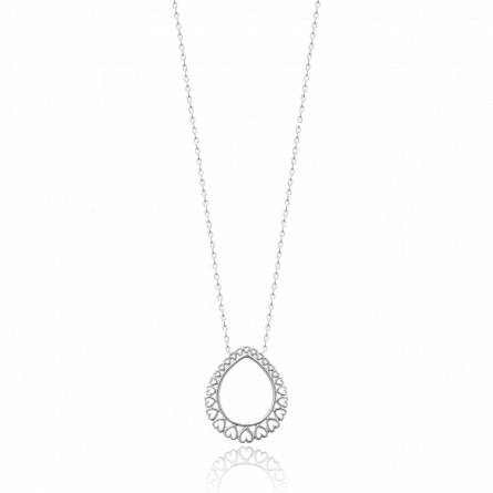 Collier femme argent Hideko coeur