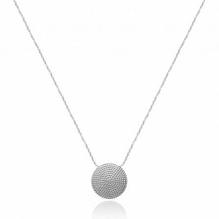 Collier femme argent Mawu ronde