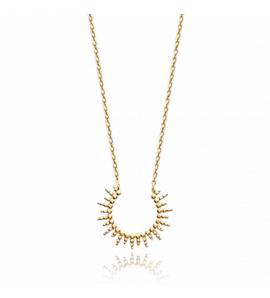 Collier femme plaqué or Abraham ronde