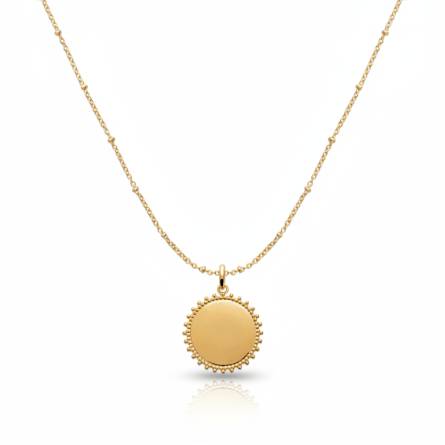 Collier femme plaqué or Beda ronde