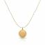Collier femme plaqué or Beda ronde mini