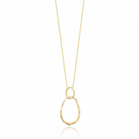 Collier femme plaqué or Enciela