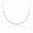 Collier femme plaqué or Negota rose mini