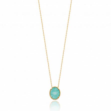 Collier femme plaqué or Nhut