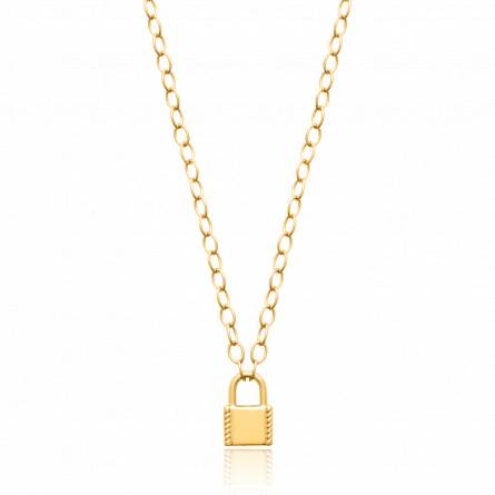 Collier femme plaqué or Rosivani