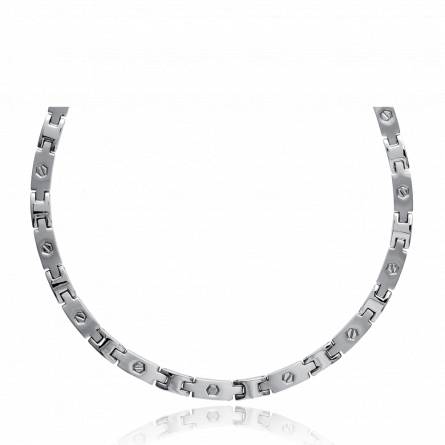 Collier homme acier Athildev
