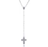 Collier homme métal chapelet nacre st christophe