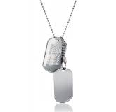 Collier homme militaire acier Rozenn