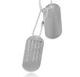 Collier homme militaire acier Ryan