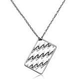 Collier Kenzo acier rhodié laque noire Avida