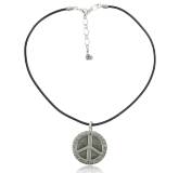 Collier medaillon peace