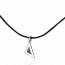 Collier Minimaliste triangle cuir  mini