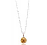 Collier multistrass cristal jaune canari