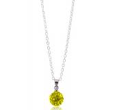 Collier multistrass cristal jaune fluo