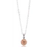 Collier multistrass cristal saumon