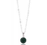 Collier multistrass cristal vert emeraude