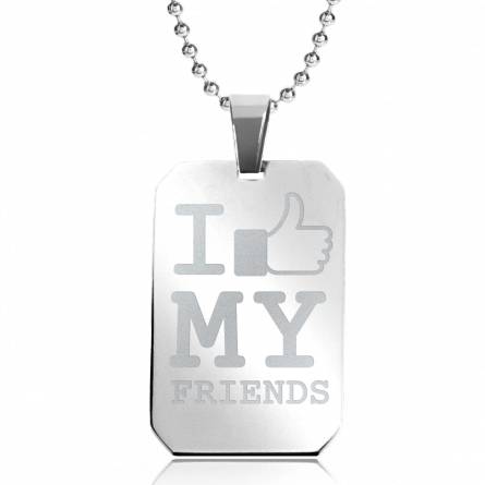 Collier pendentif I Like My Friends