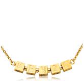 Collier plaqué or Kenzo cube Osena