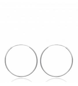 Créoles argent classique 4cm