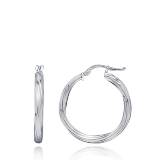 Créoles argent Thara 2.5 cm