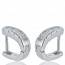 Earring silver horseshoe mini