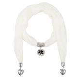 Echarpe bijoux blanc Zélie