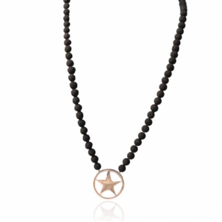 Etoiles Pierres de Lave necklace