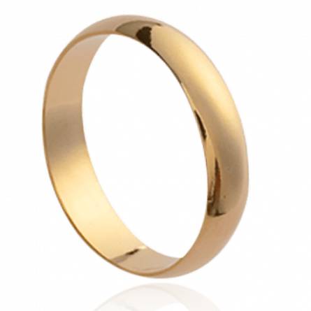 Fedi uomo placato in oro Union 4