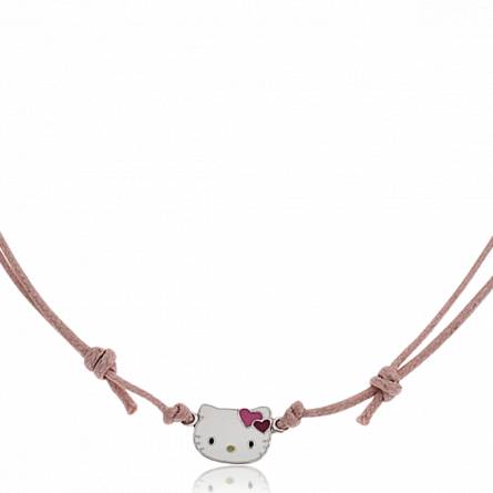 Girocollo donna argento Nanor cuore rosa