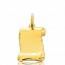 Gold Abramo scroll pendant mini