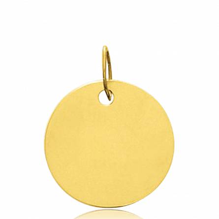 Gold Adamo circular pendant
