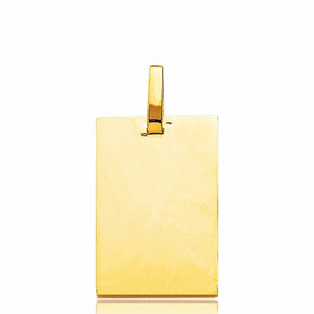 Gold Alexei rectangles pendant