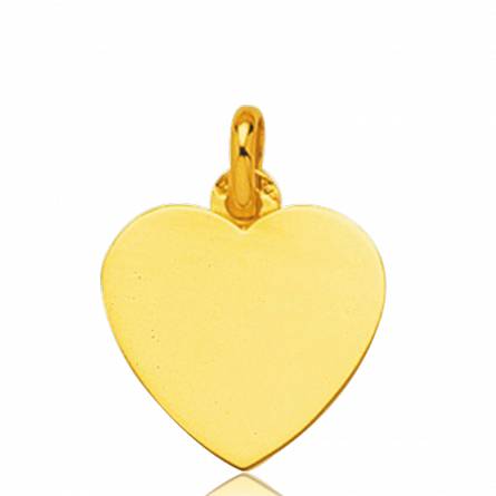 Gold Arista hearts yellow pendant